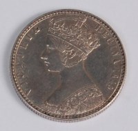 Lot 55 - Great Britain, 1849 florin, Queen Victorian...
