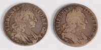 Lot 60 - England, 1696 crown, William III laureate and...