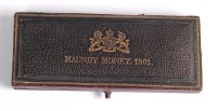 Lot 63 - Great Britain, cased 1901 Maundy money four...
