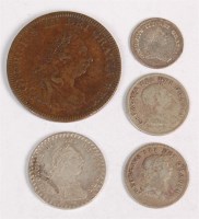 Lot 67 - Great Britain, five various George III bank...