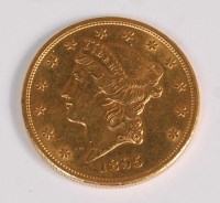 Lot 128 - USA, 1895 gold 'double eagle' 20 dollar, obv....