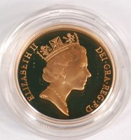 Lot 130 - Great Britain, 1992 gold two pound, Queen...