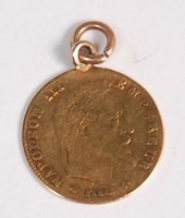 Lot 132 - France, 1866 gold 5 francs, Napoleon III...