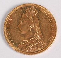 Lot 134 - Great Britain, 1888 gold full sovereign, Queen...