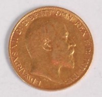 Lot 139 - Great Britain, 1902 gold half sovereign,...