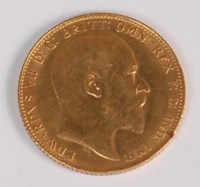 Lot 145 - Great Britain, 1908 gold full sovereign,...