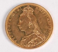Lot 159 - Great Britain, 1888 gold full sovereign, Queen...