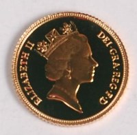 Lot 162 - Great Britain, 1988 gold half sovereign, Queen...