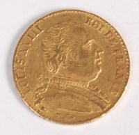 Lot 173 - France, 1815 gold 20 francs, Louis XVIII, rev....