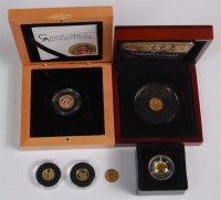 Lot 179 - Mixed lot of 6 various miniature gold coins to...