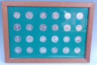 Lot 181 - 24 Royal Mint silver commonwealth coins, to...