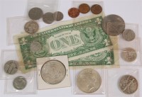 Lot 204 - USA, collection of coins and banknotes, to...