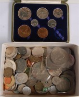 Lot 218 - Mixed lot of British and foreign coins to...