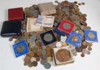 Lot 234 - Mixed lot of various world coins and medals,...
