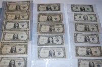 Lot 245 - USA, 35 various banknotes, silver certificates,...