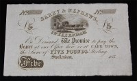 Lot 248 - South Africa, Barry & Nephews five pound...