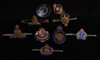 Lot 304 - A collection of various bar brooches and...