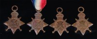 Lot 305 - Two WW I 1914 Mons Stars, naming CHT-730 WGNR:...