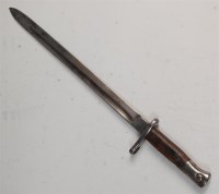 Lot 308 - A Spanish model 1893 bayonet, having a 38cm...