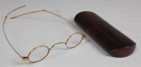Lot 309 - A pair of early 20th century yellow metal...