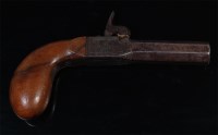 Lot 311 - A 19th century percussion pocket pistol,...