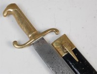 Lot 322 - A 19th century German M1864 faschinenmesser,...