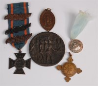 Lot 343 - A Lusitania commemorative medallion, together...