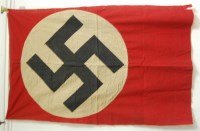 Lot 351 - A German Third Reich NSDAP flag, having a...