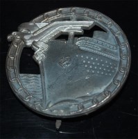 Lot 360 - A German Kriegsmarine Blockade Breakers badge,...