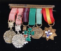 Lot 379 - A group of miniature medals to include...