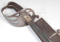 Lot 387 - An 1889 pattern Prussian cavalry sword, the...
