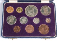 Lot 211 - South African, cased 1953 eleven coin proof...