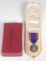 Lot 404 - A Royal Victorian Medal (silver) ED. VIII, in...
