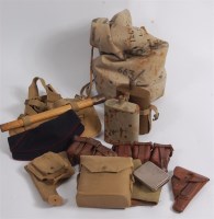 Lot 418 - A WW II R.A.F. canvas kit bag and contents to...
