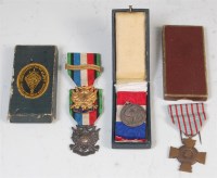 Lot 433 - A group of four French medals to include...
