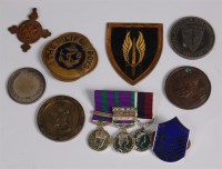 Lot 439 - A miniature medal group of three to include...
