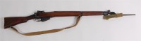 Lot 446 - A deactivated WW II Lee Enfield No.4 Mk I bolt-...