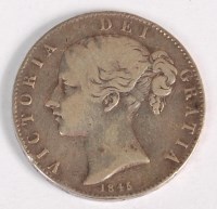 Lot 69 - Great Britain, 1845 crown, Victoria 'young...