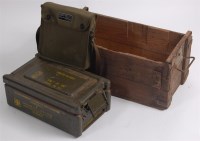 Lot 461 - A cased Racal Field telephone, together with a...