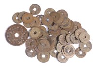 Lot 257 - Mixed lot of various oriental coins to include;...