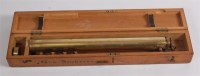 Lot 466 - A WW II brass gun sight, stamped Ross, London...