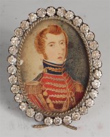 Lot 472 - English school, 19th century, Portrait of a...