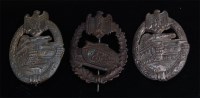 Lot 474 - Two German Tank Panzer Assault badges,...