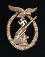 Lot 475 - A German Anti-Aircraft flak badge, stamped...
