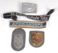 Lot 479 - A German Waffen SS belt buckle, together with...