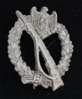 Lot 481 - A German Infantry Assault badge, stamped verso...