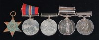 Lot 483 - A group of medals to include WW II Africa Star,...