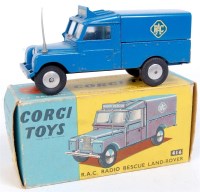 Lot 1603 - Corgi Toys, 416 RAC radio rescue Land Rover,...