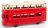 Lot 1937 - Dinky Pre-war No.27 Tram Car, red body, cream...