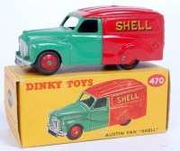 Lot 1960 - Dinky Toys, 470 Austin A40 van, red and green...